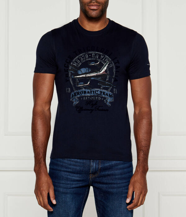 

Футболка Aeronautica Militare Regular Fit с рисунком, синий