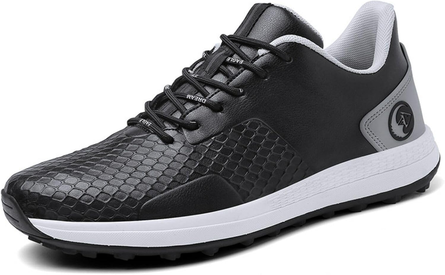 

Мужские гольф туфли Профессиональные кроссовки для гольфа без шипов Водонепроницаемые мужские тренировочные кроссовки для гольфа Qz-Itry, черный