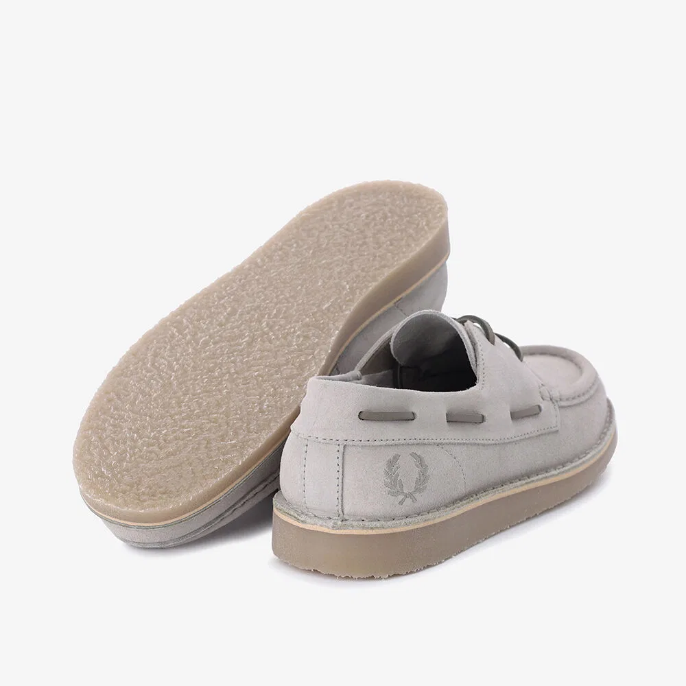 Мужские замшевые мокасины Midden Suede цвета Light Oyster от Fred Perry — фото 4