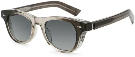 

Ретро солнцезащитные очки для женщин, ацетатные, серые, синие, зеленые, мужские солнцезащитные очки с защитой от УФ-излучения UV400, летние аксессуары MTZJH, Clear Gray