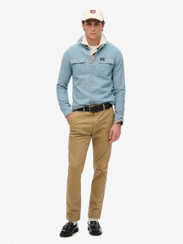 

Международные брюки-чинос Superdry, цвет American Beige