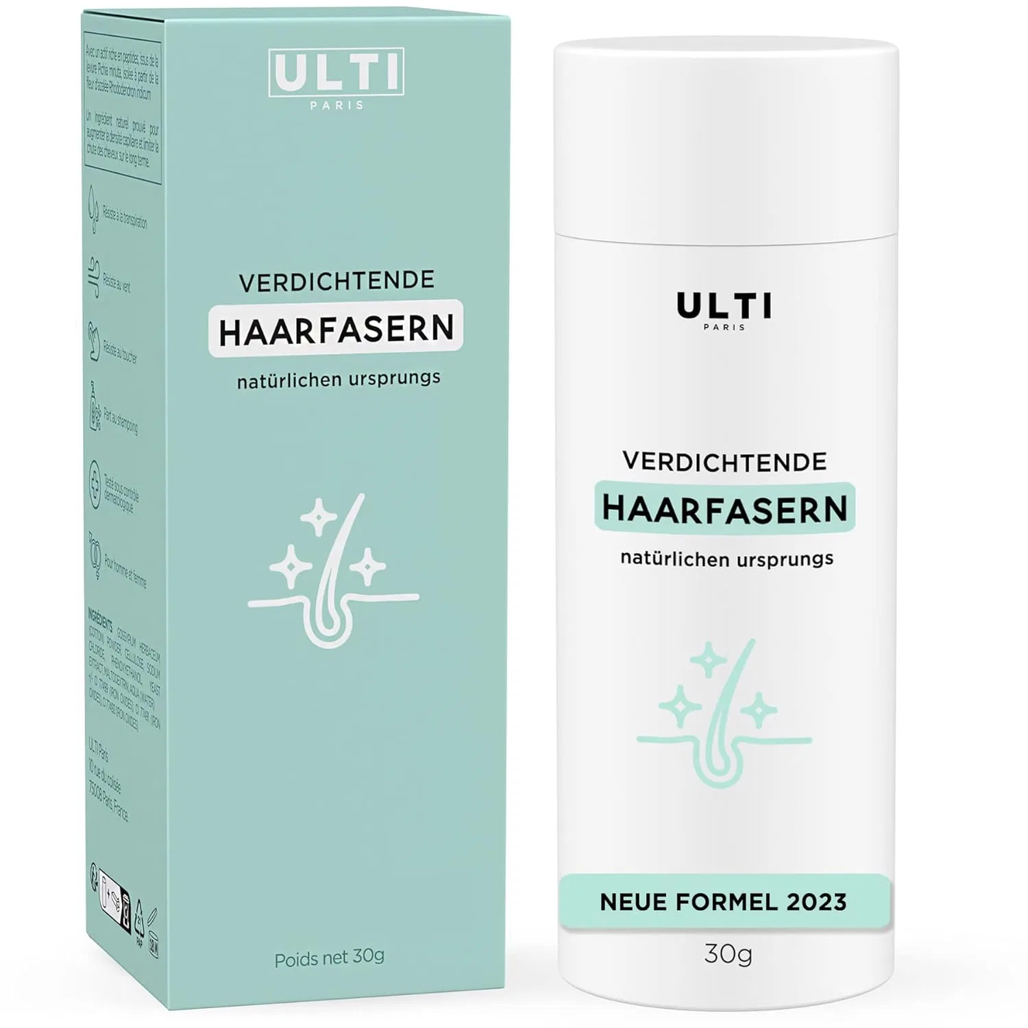 Пудра для утолщения волос Scattered Hair 27 г, коричневая Ulti Paris, Brown