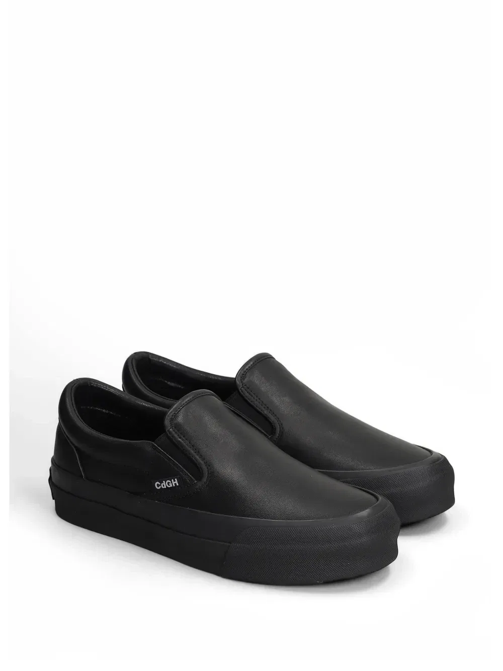 Кожаные слипоны-кеды Steer Comme Des Garçons Homme, черный — фото 2