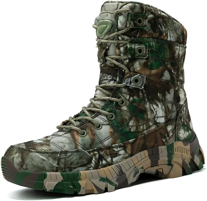 

Мужские легкие тактические военные ботинки, боевые ботинки с рабочей армейской боковой молнией и противоскользящей подошвой, походные ботинки Senlongbao, зеленый
