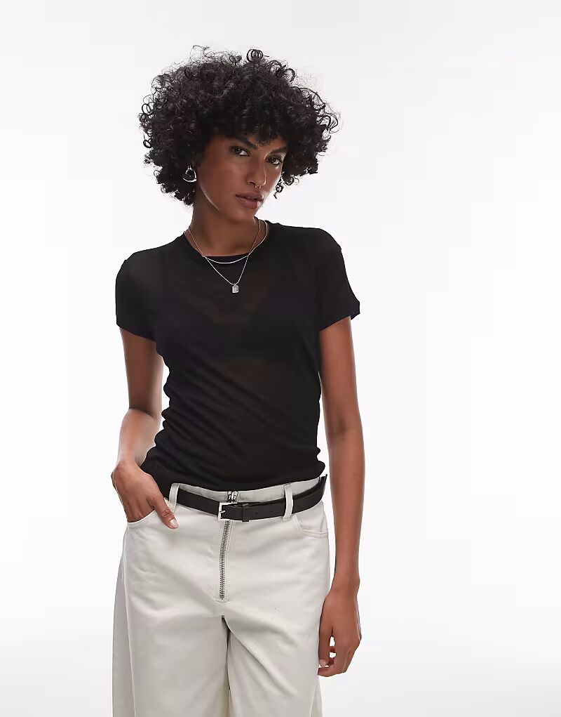 

Футболка Allsaints June черного цвета