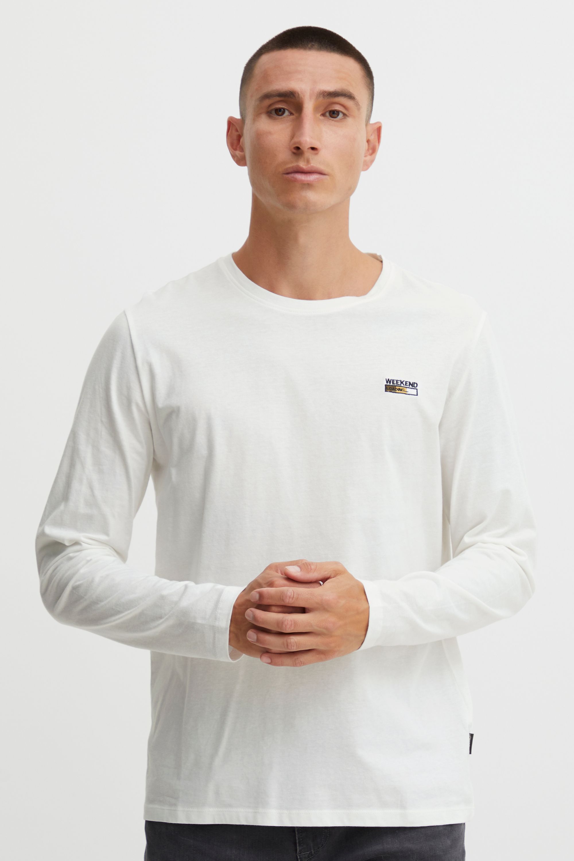 

Лонгслив BLEND Langarmshirt Tee 20714563, белый