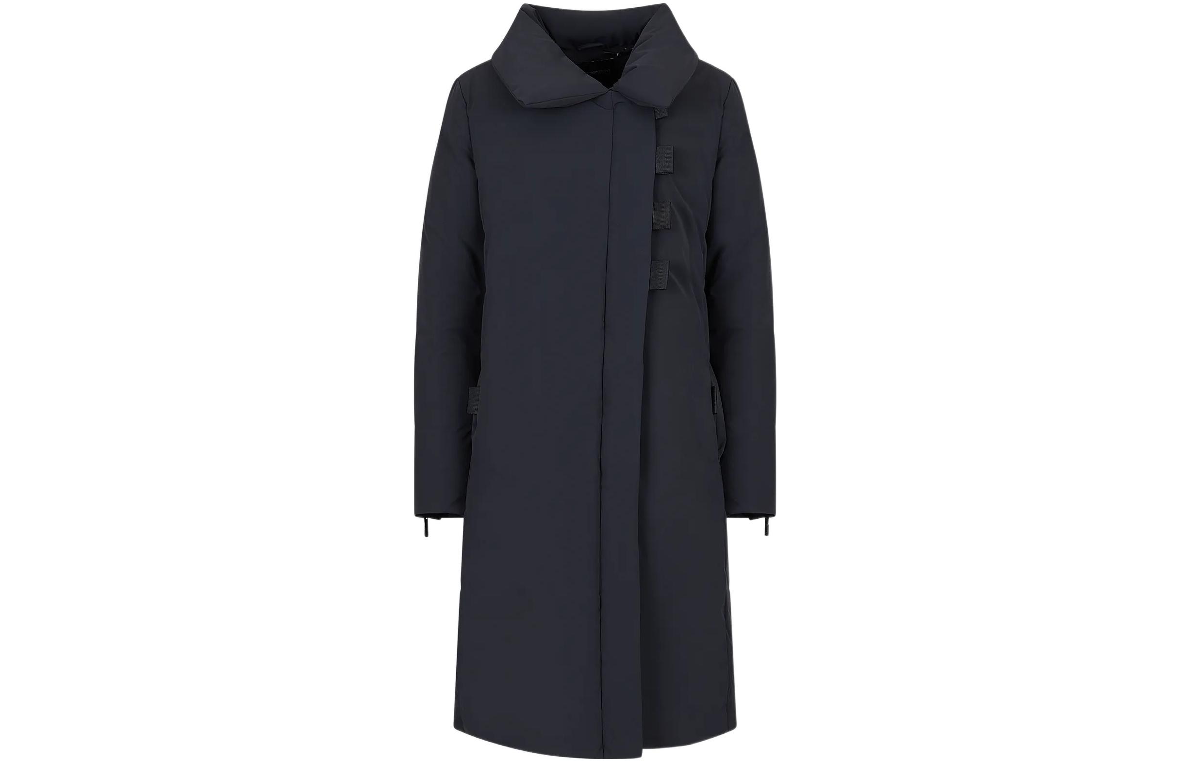 

Асимметричное полупальто с утеплителем EMPORIO ARMANI, синий