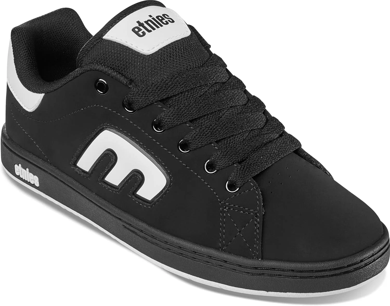 Кроссовки Etnies Callicut Heritage Skate Style с объемным дизайном, массивной подошвой в стиле 90-х, усиленной чашеобразной подошвой и амортизацией, для повседневной носки, Black Black White — фото 4