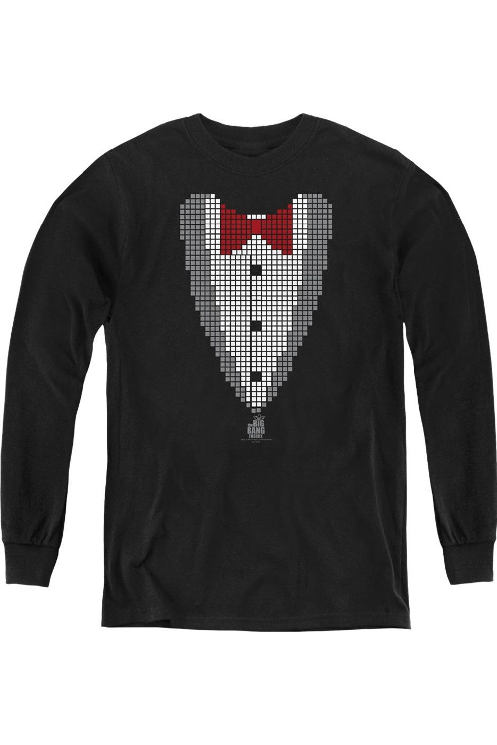 

Футболка с пиксельным смокингом из «Теории Большого взрыва» для подростков Gildan, черный