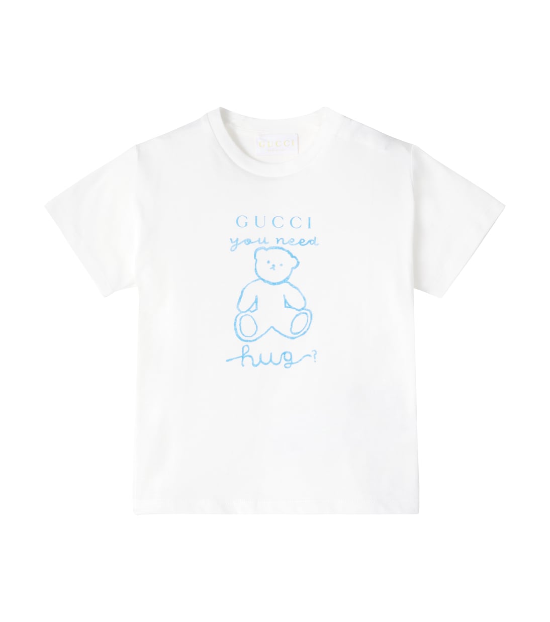 

Детская хлопковая футболка из джерси Gucci Kids, New White/ Mix