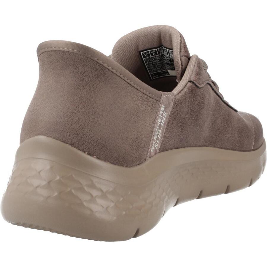 Кроссовки Skechers модель Go Walk Flex - Mali Slip-ins цвет коричневый — фото 3