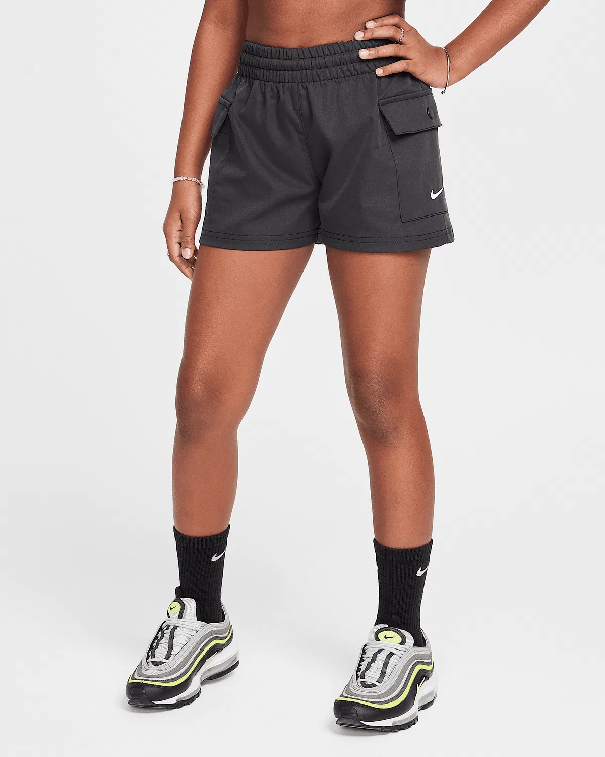 Детские шорты карго Nike Sportswear, Black/White