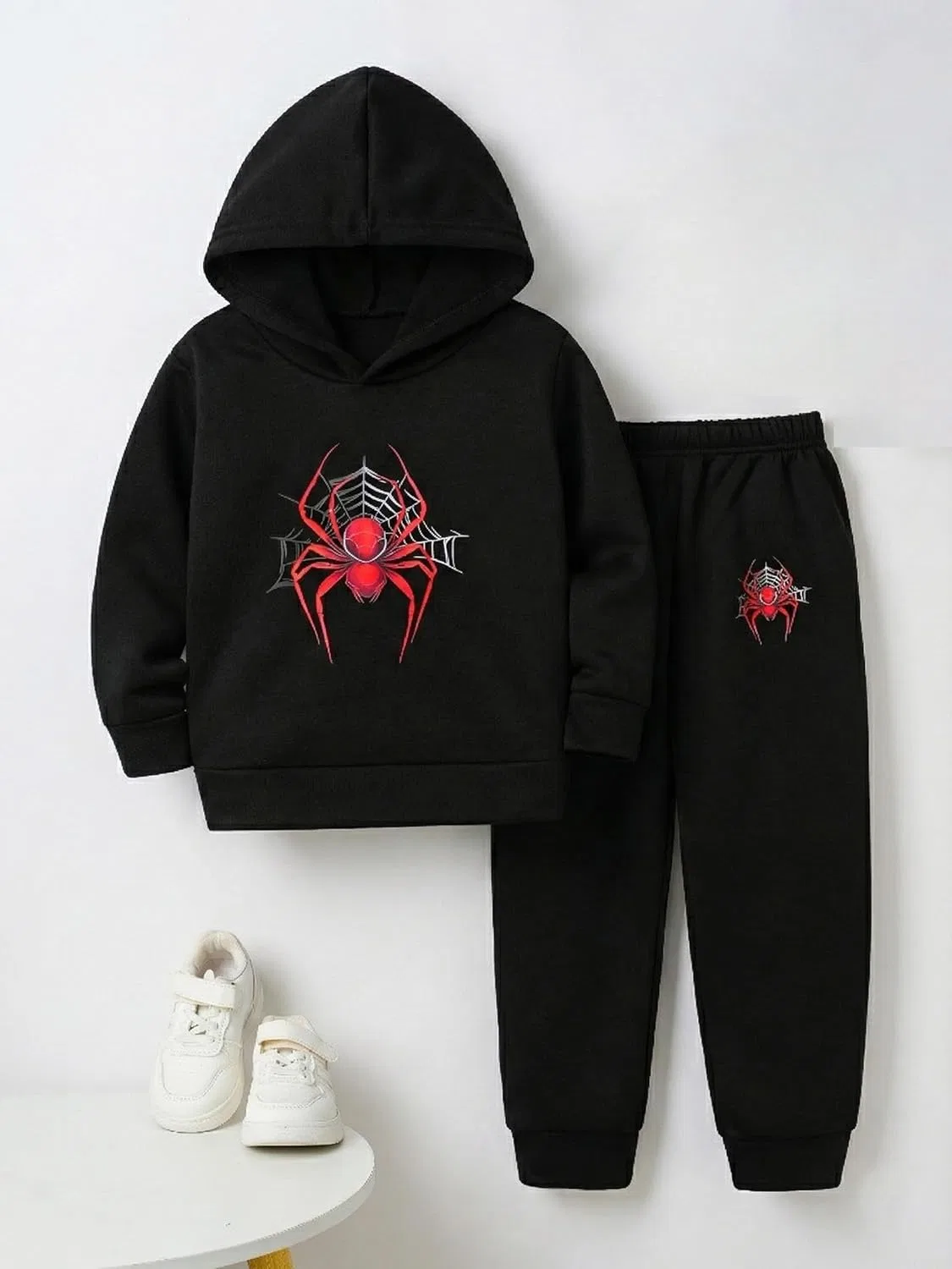 Детский спортивный костюм из флиса, 2 предмета, Black