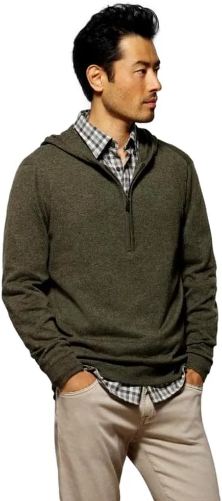 

johnnie-O мужская толстовка 1/4 zip из шерсти и кашемира, rover