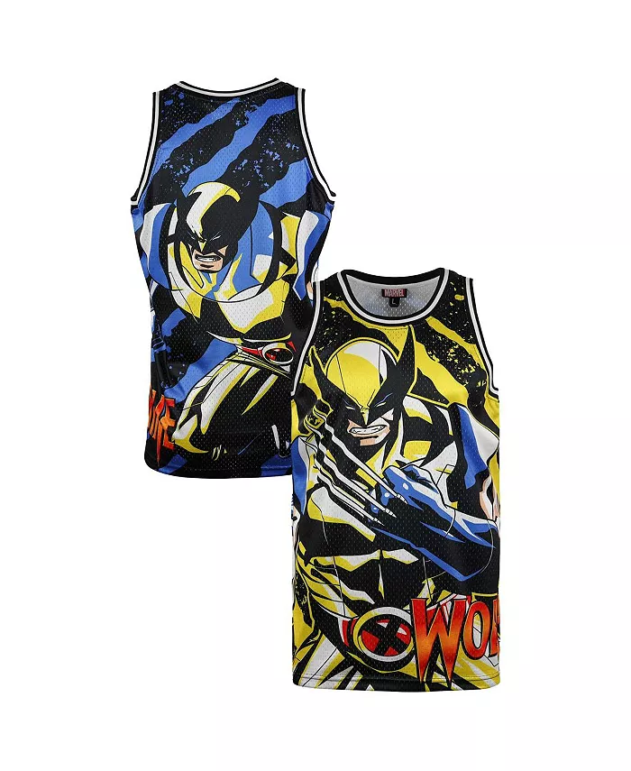 

Мужская футболка с крупным принтом Wolverine из комиксов, черная, сетчатая Lids