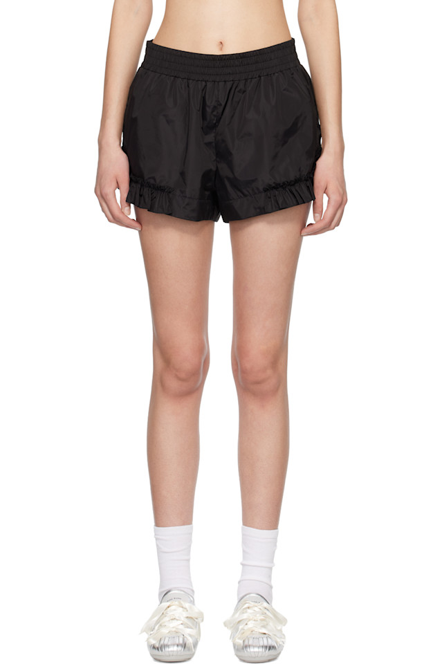 

Спортивные шорты с оборками Simone Rocha, черный