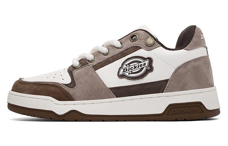 

Кроссовки Dickies Skateboarding Shoes Men Low-top White/Brown, коричневый