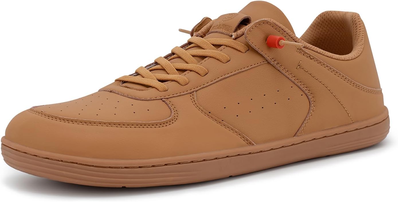 

Мужские туфли Pulltop Barefoot с широкой носовой частью - минималистичные туфли-босоножки, кроссовки без каблука, слайпы для ходьбы, противоскользящие, Wt01 | Tan