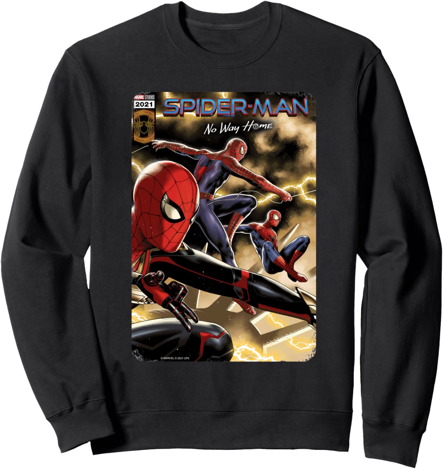 

Толстовка Marvel Spider-Man No Way Home с обложкой комикса о Человеке-пауке, черная, Черный, Толстовка Marvel Spider-Man No Way Home с обложкой комикса о Человеке-пауке, черная