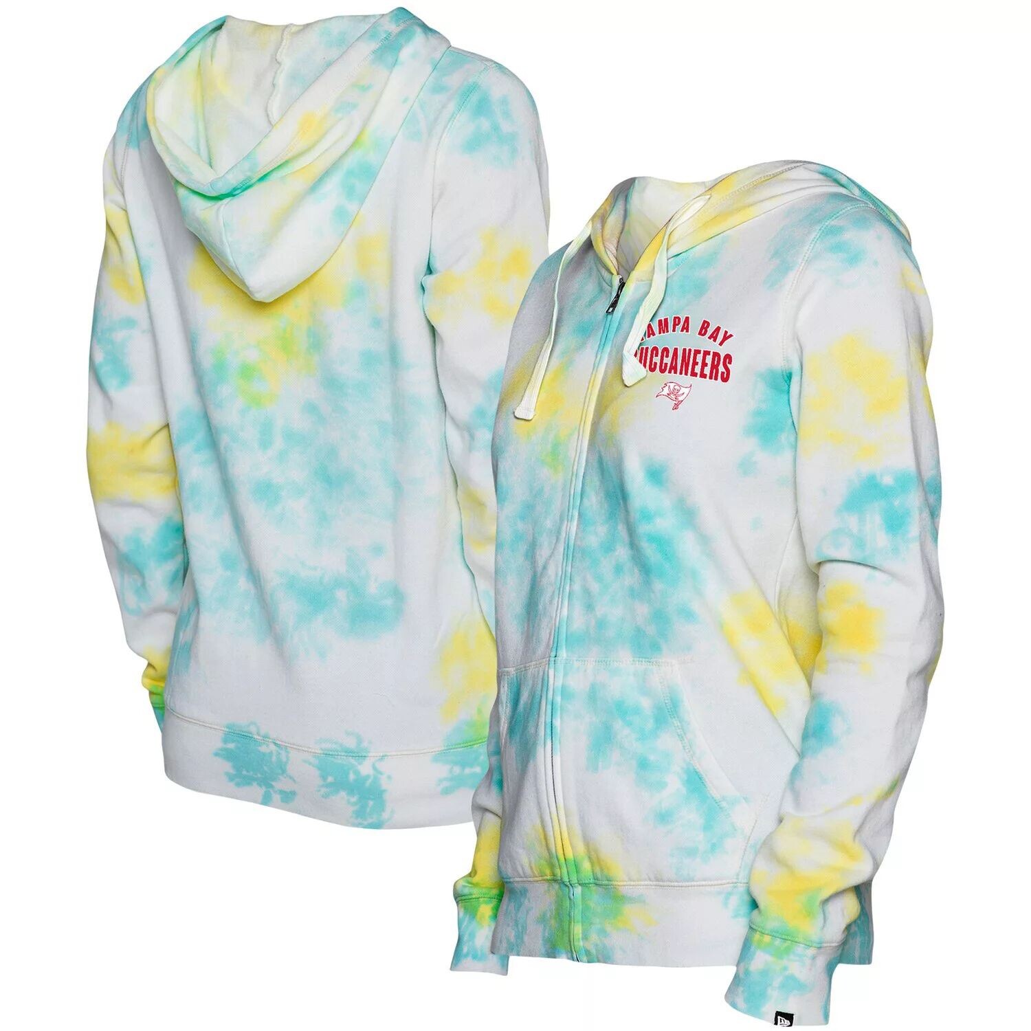 

Женская белая толстовка с молнией во всю длину New Era Tampa Bay Buccaneers Ice-Dye New Era, Белый, Женская белая толстовка с молнией во всю длину New Era Tampa Bay Buccaneers Ice-Dye New Era