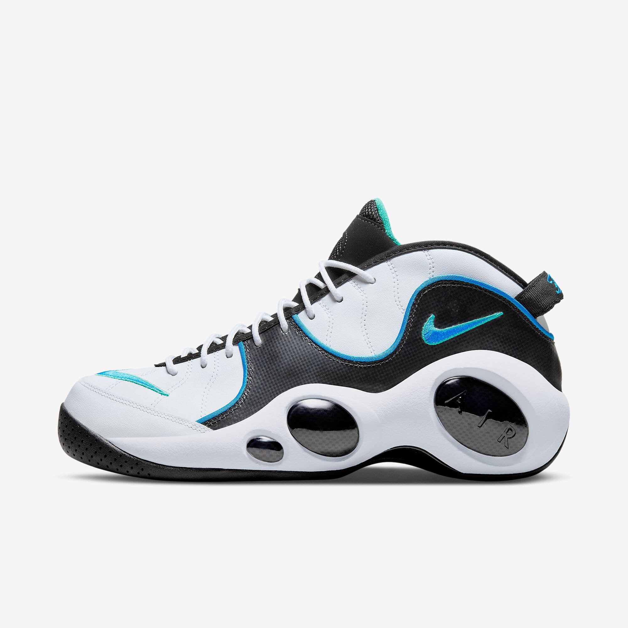 

Кроссовки Nike Air Zoom Flight 95 белые/фото сине-черные DM0524-100 мужские
