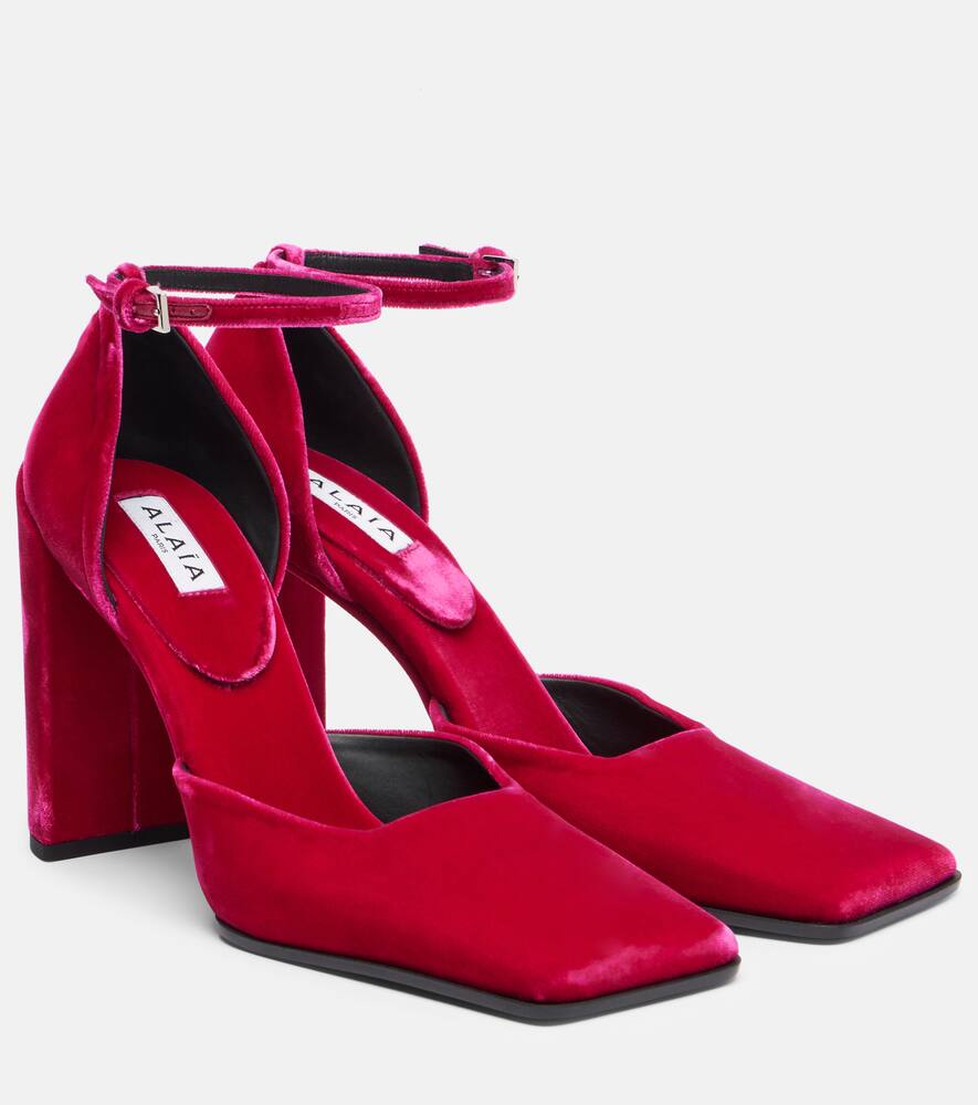 Бархатные лодочки Alaïa, Fuchsia