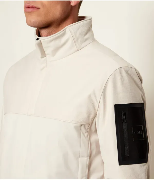 Куртка Джейдона Джей Ти из OW_League regular fit Boss Green, бежевый — фото 4