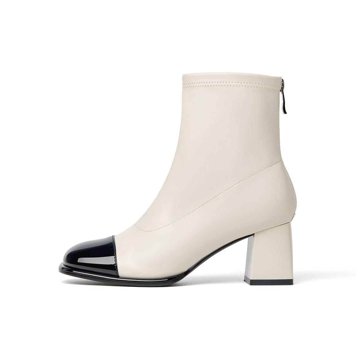 Ботильоны женские JOSINY, Beige/Black