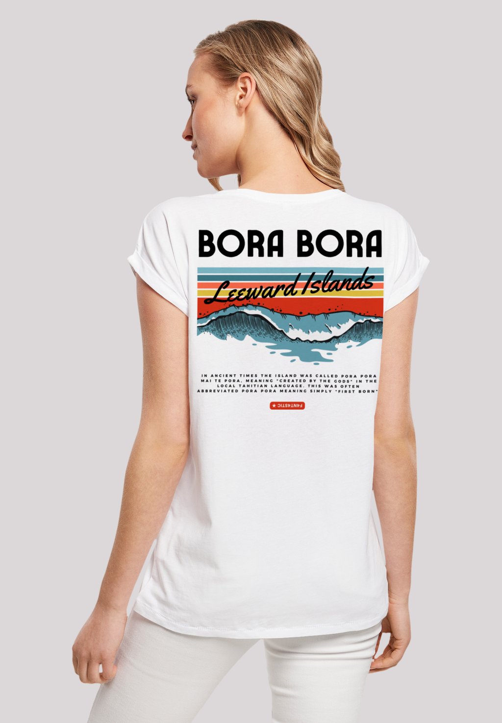 

Футболка с принтом BORA BORA LEEWARDS ISLAND F4NT4STIC, белый