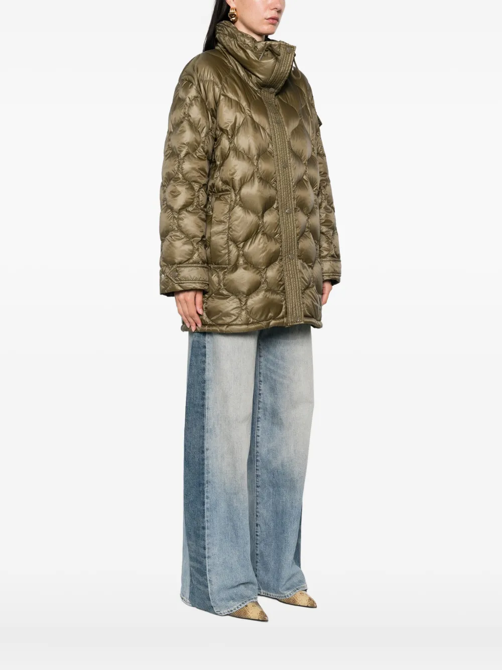 Стеганая куртка Lombi с высоким воротником MONCLER, зеленый — фото 3
