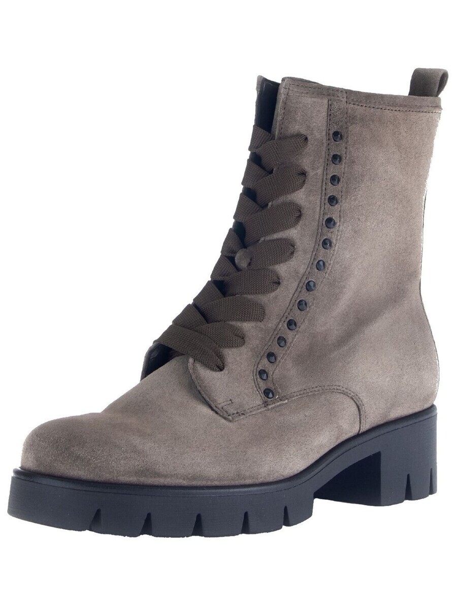 Ботильоны на шнуровке GABOR Lace-Up Ankle Boots, серо-коричневый