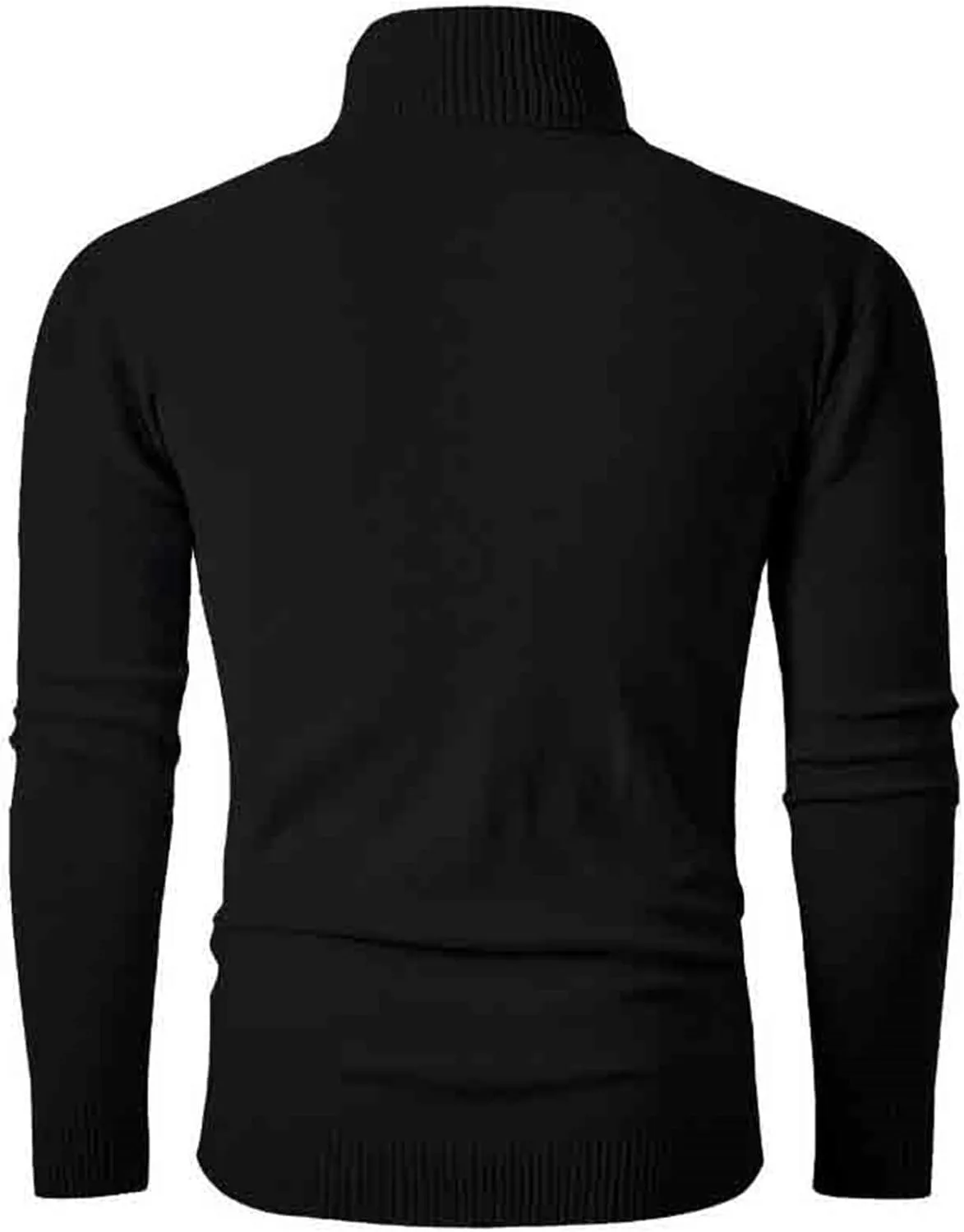 Мужской повседневный свитер-водолазка Slim Fit, легкий, с длинными рукавами — фото 2