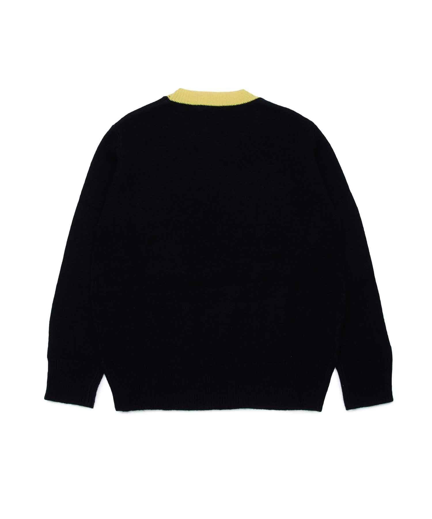 Вязаный свитер с логотипом бренда MARNI для детей и подростков, Black — фото 2
