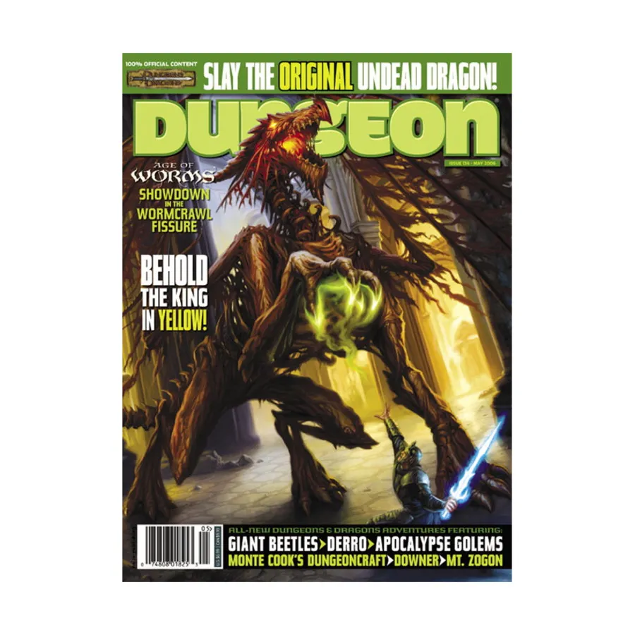 

Журнал #134 "Slay the Original Undead Dragon, Apocalypse Golems", Dungeon Magazine #101 - #150
