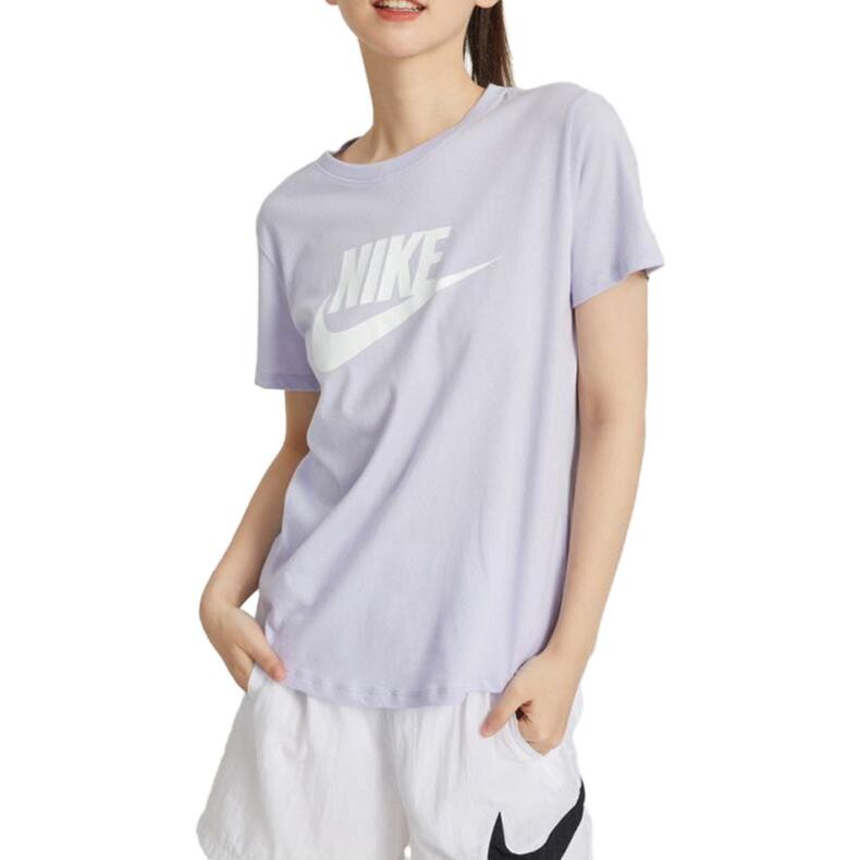 Футболка Nike Sportswear Essentials Logo DX7907-536, фиолетово-голубой — фото 4