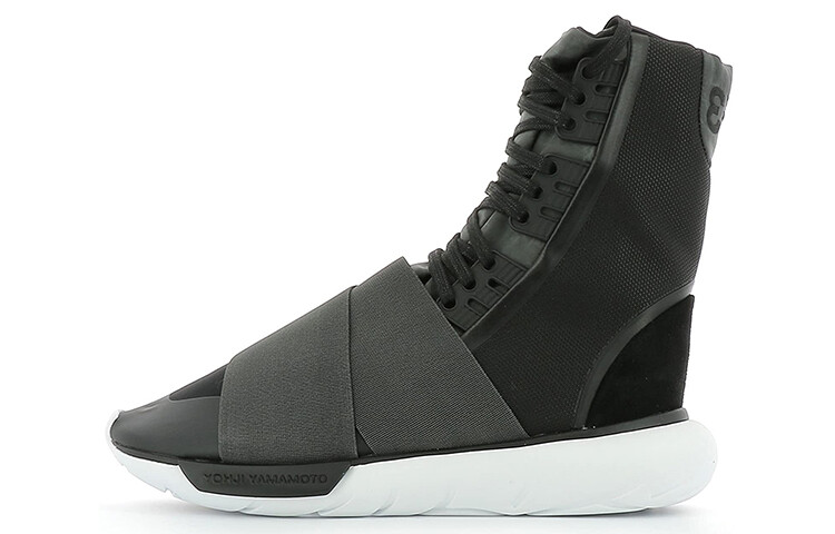 

Y-3 Qasa Lifestyle Shoes Men High-top Black/white