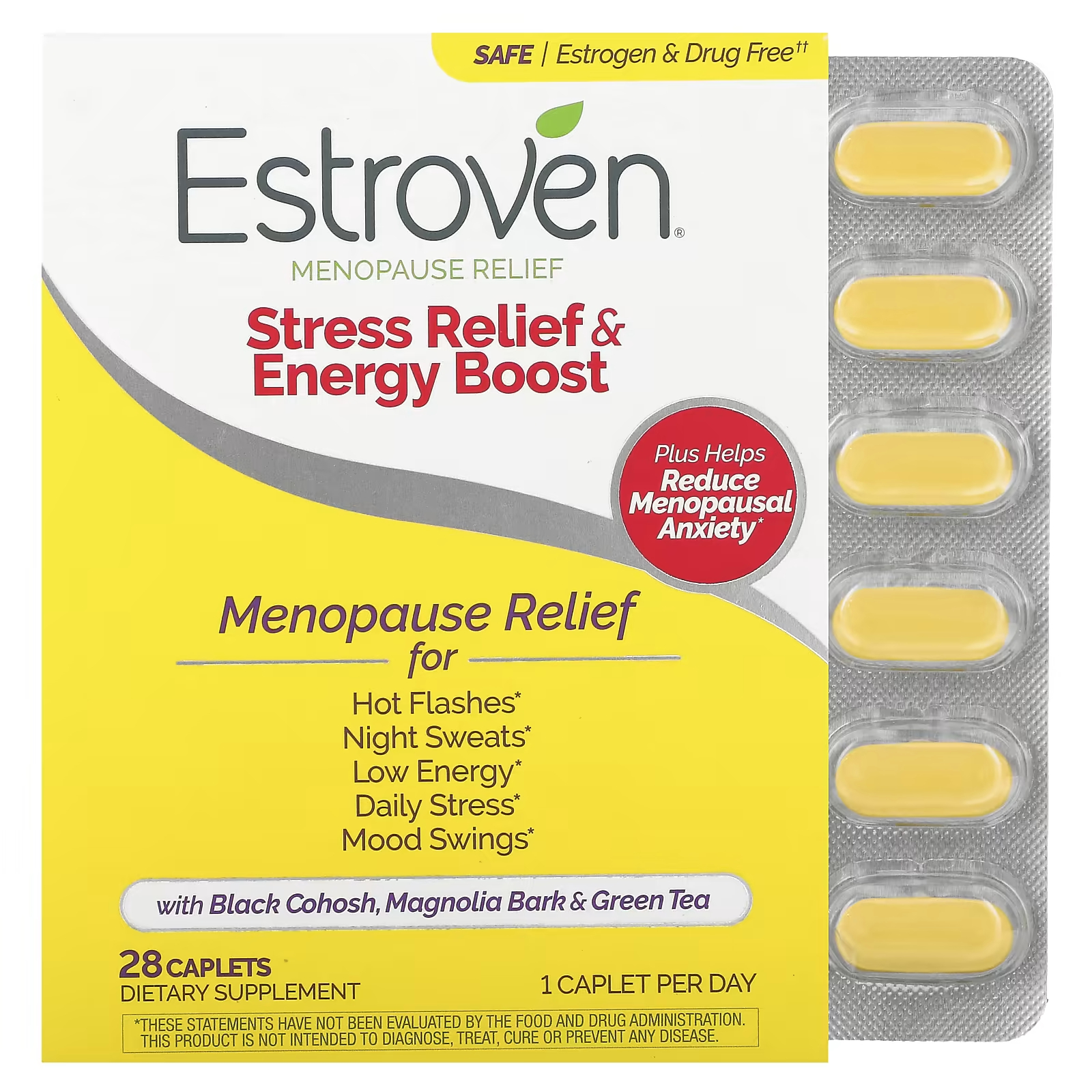 

Добавка Estroven Stress Relief & Energy Boost, 28 капсул