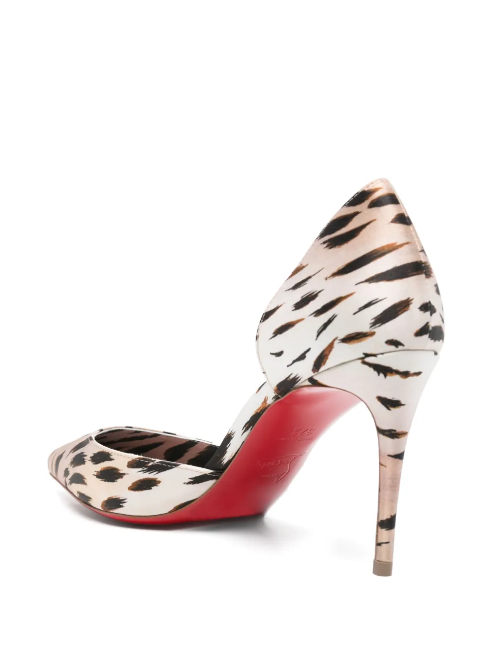 Туфли с анималистичным принтом Christian Louboutin, нейтральный — фото 3