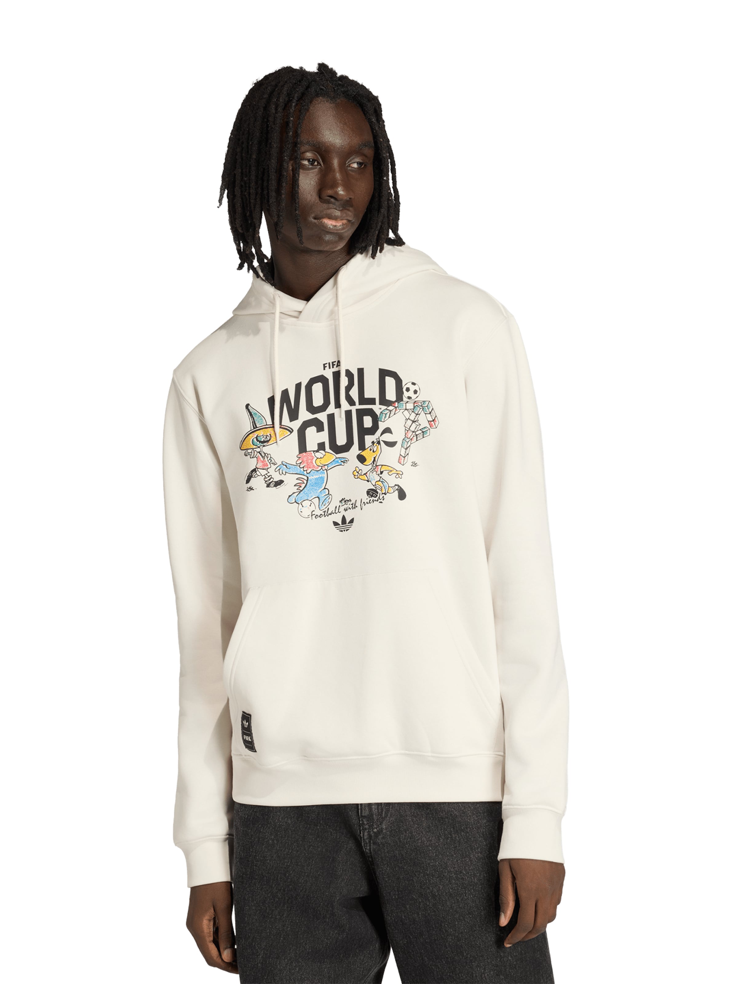 Adidas Originals Толстовка 'Maskottchen' в белом цвете — фото 2