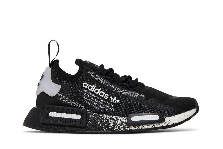 Кроссовки adidas NMD_R1 Spectoo J 'Black White', черный — фото 2