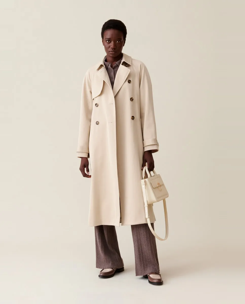 

Классический женский тренчкот 7/8 Claudie Pierlot, бежевый