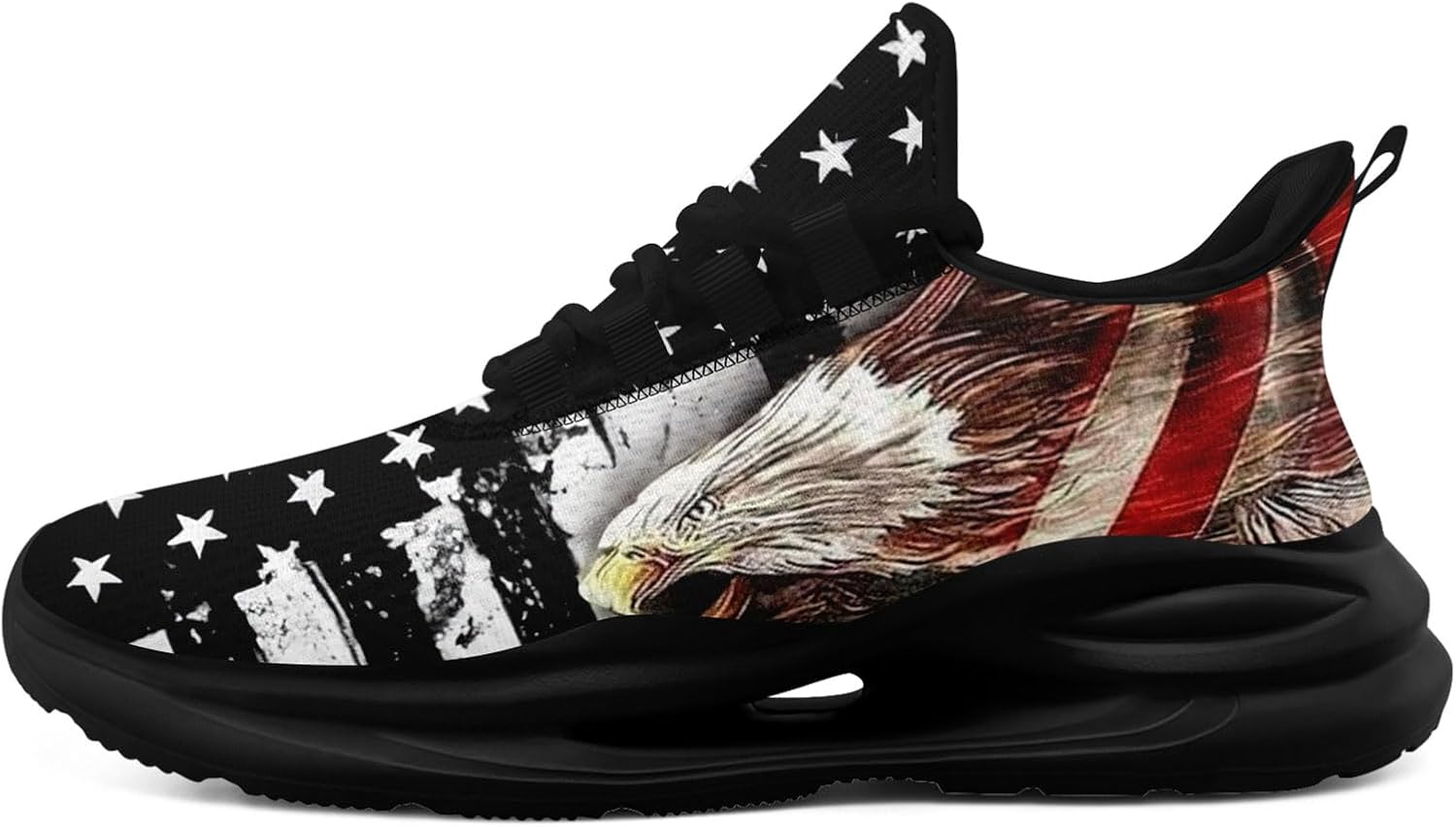 

Кроссовки для мужчин и женщин, легкие спортивные с сеткой с американским флагом для тренировок, зала и тенниса Onegam, белый/черный/красный