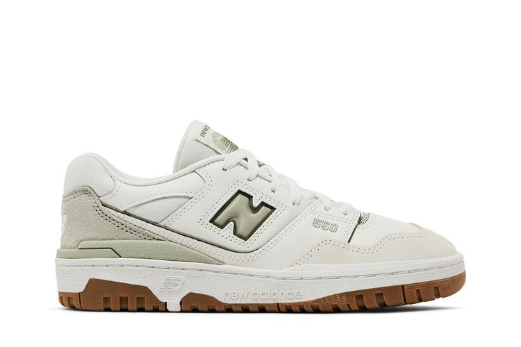Кроссовки New Balance 550 Big Kid 'White Olive Gum', белый — фото 2