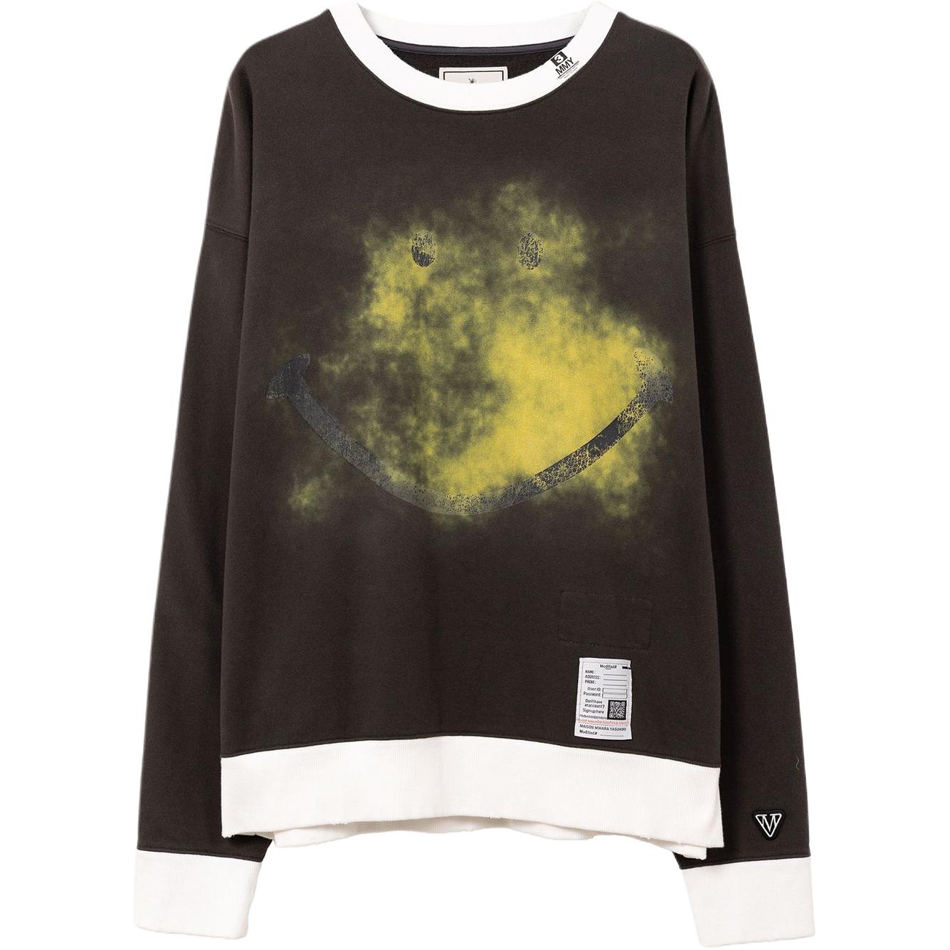 

Свитшот с принтом на лицевой стороне Maison Mihara Yasuhiro, черный