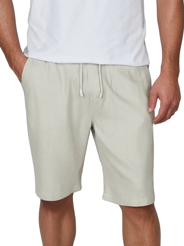 

Тканевые шорты DENIMFY, бежевый