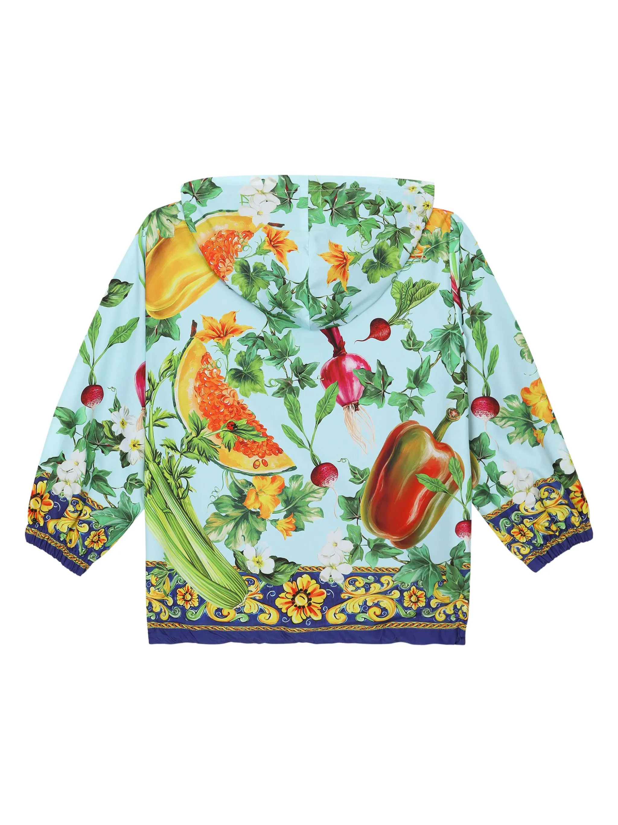 Куртка с принтом Farmer Dolce & Gabbana Kids, синий — фото 2