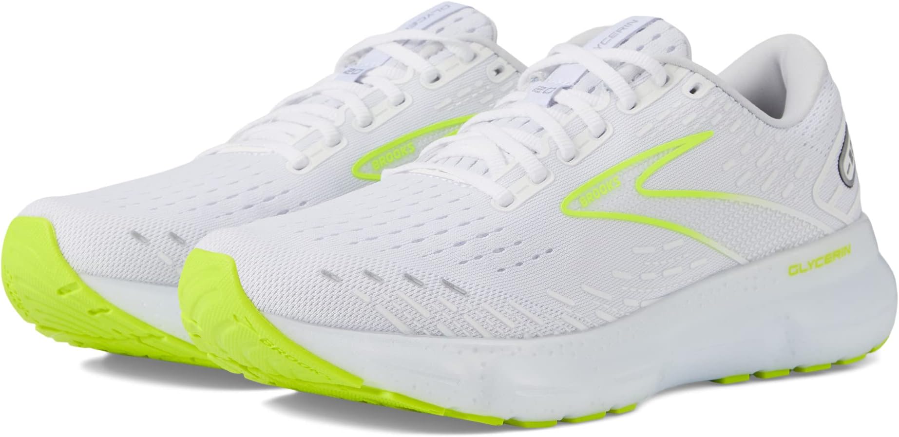 

Кроссовки Brooks Glycerin 20, цвет White/Nightlife