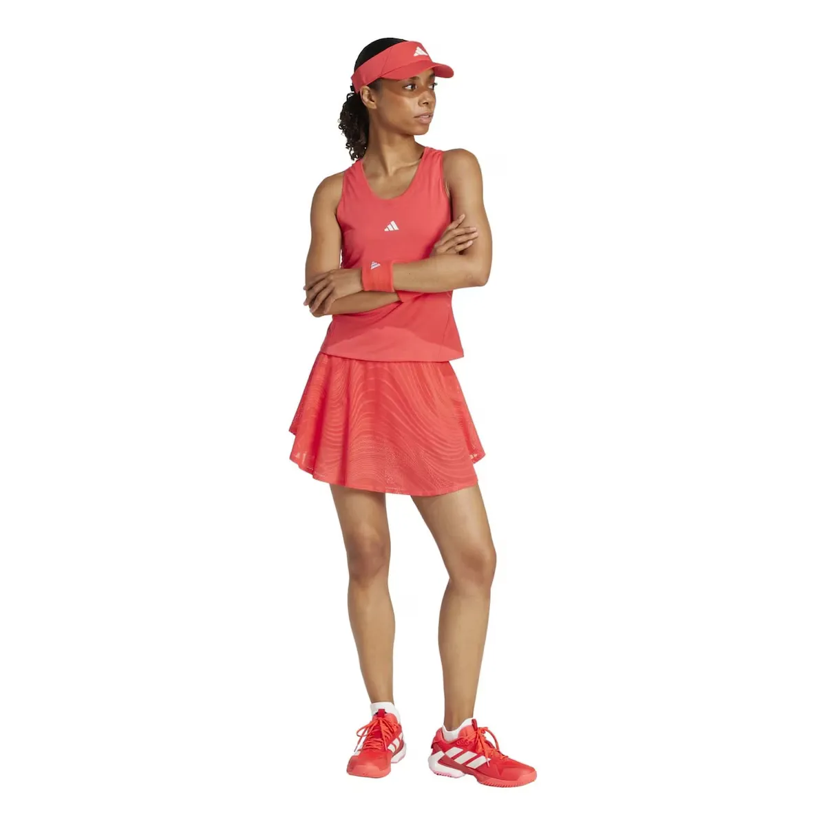 Теннисный топ Adidas женский Y-TANK PRO, цвет Salmón — фото 4
