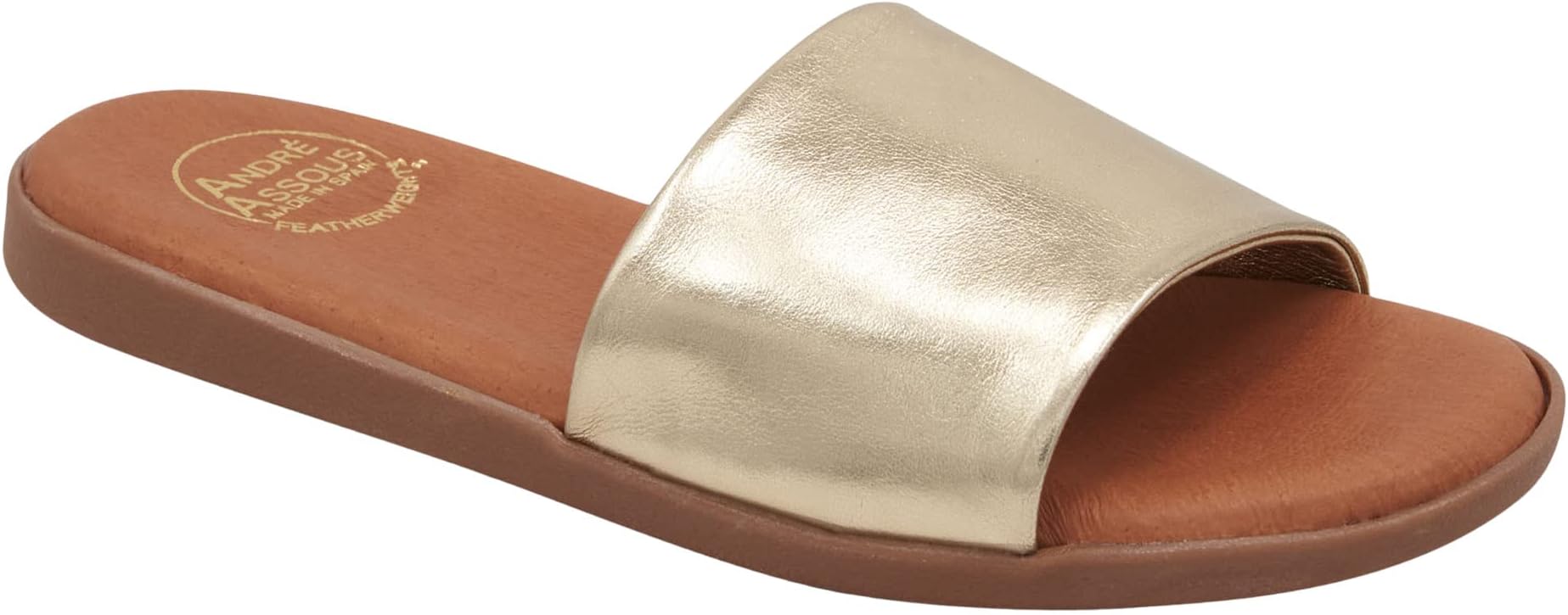 

Сандалии Andre Assous Paloma Featherweight Flat Sandal, цвет Platino