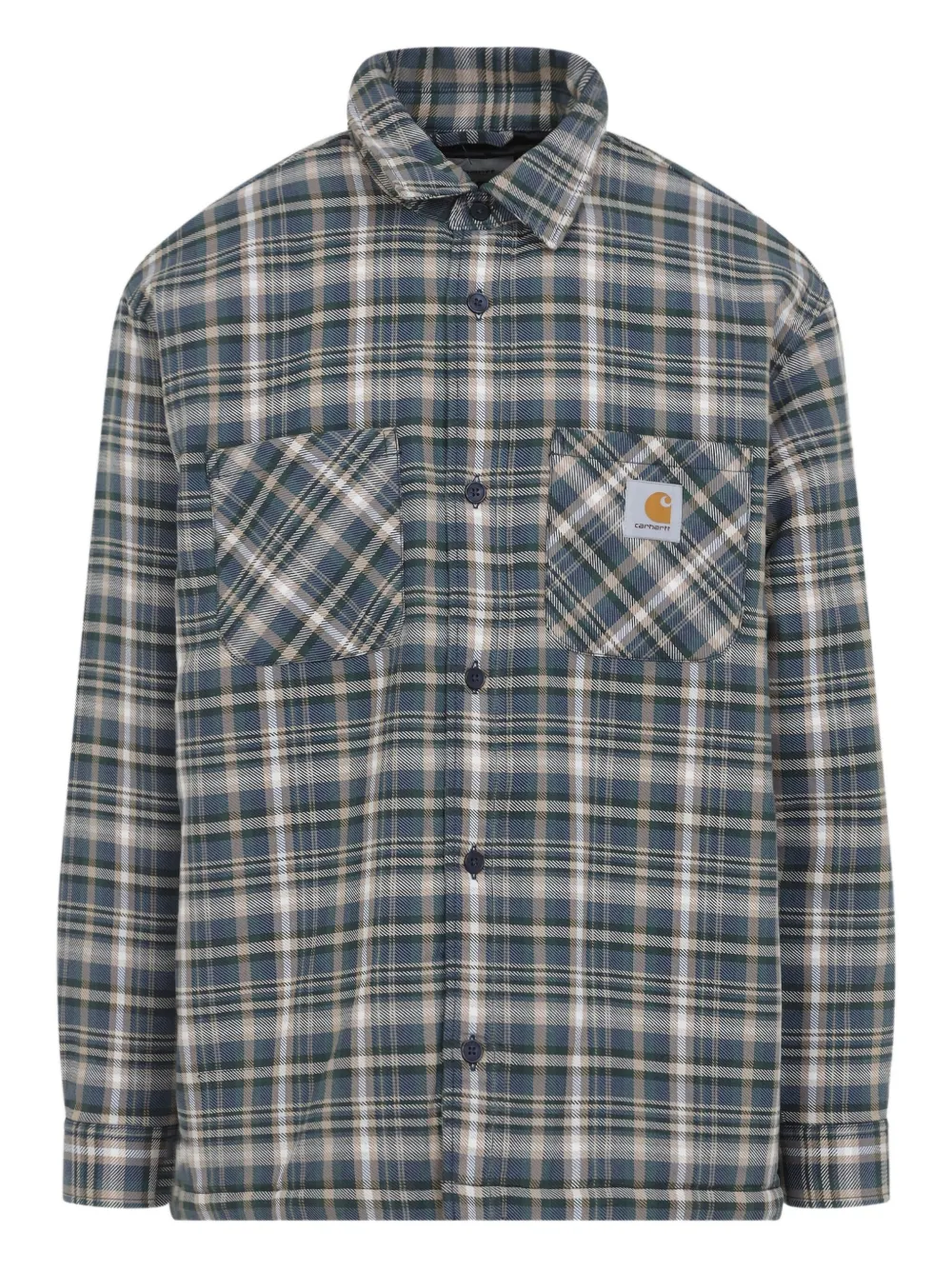 

Рубашка в клетку с карманами CARHARTT WIP, синий